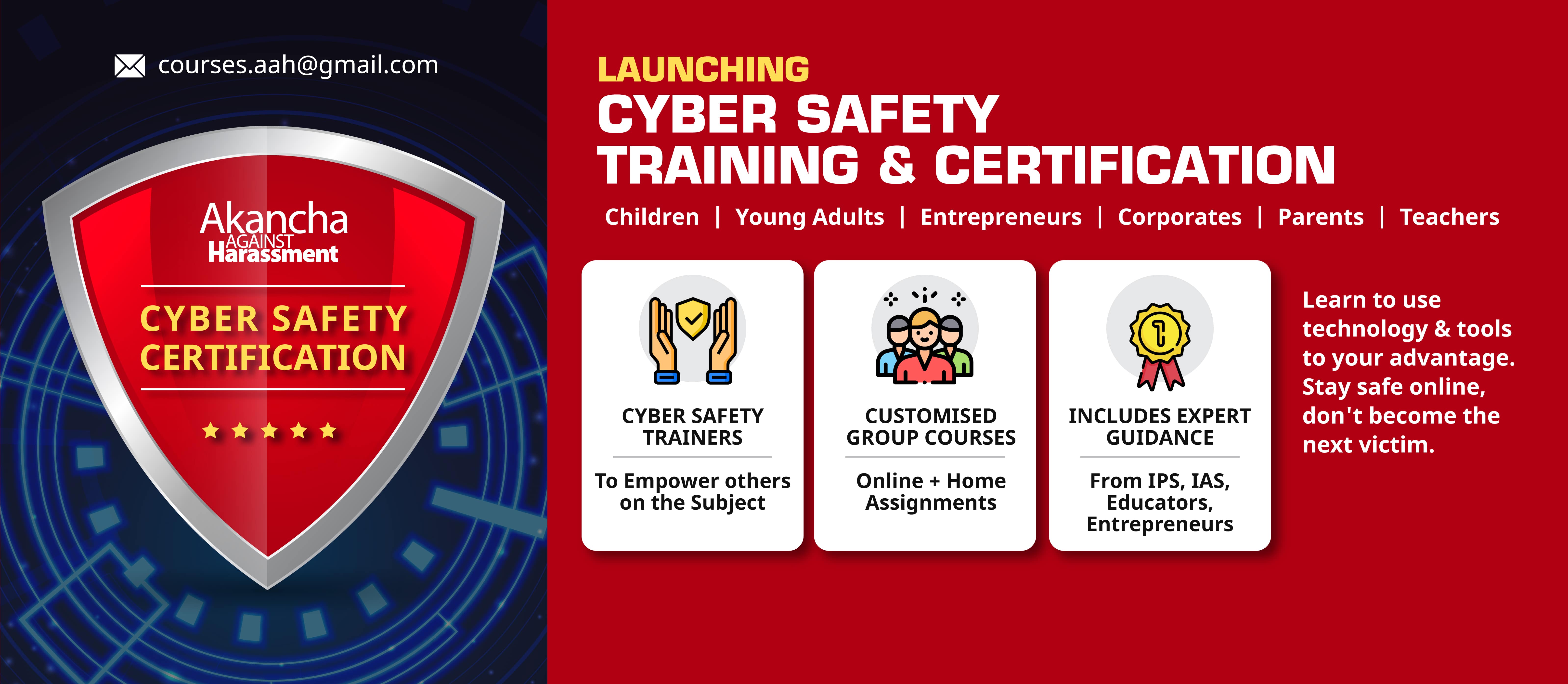 Launching cyber safety training & certification